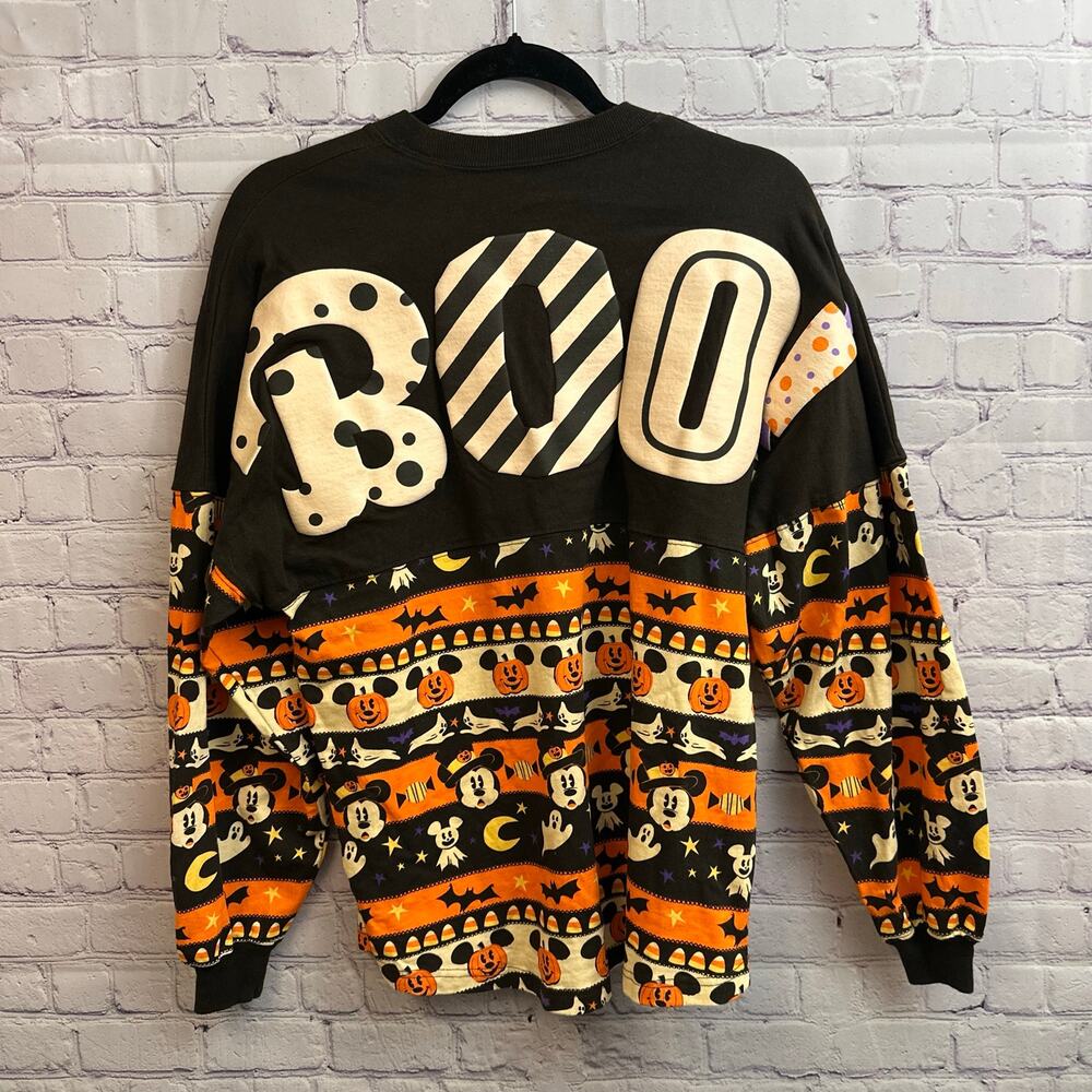 Disney Halloween Spirit Jersey BOO 2020 Mickey Mouse Jack O Lantern XS